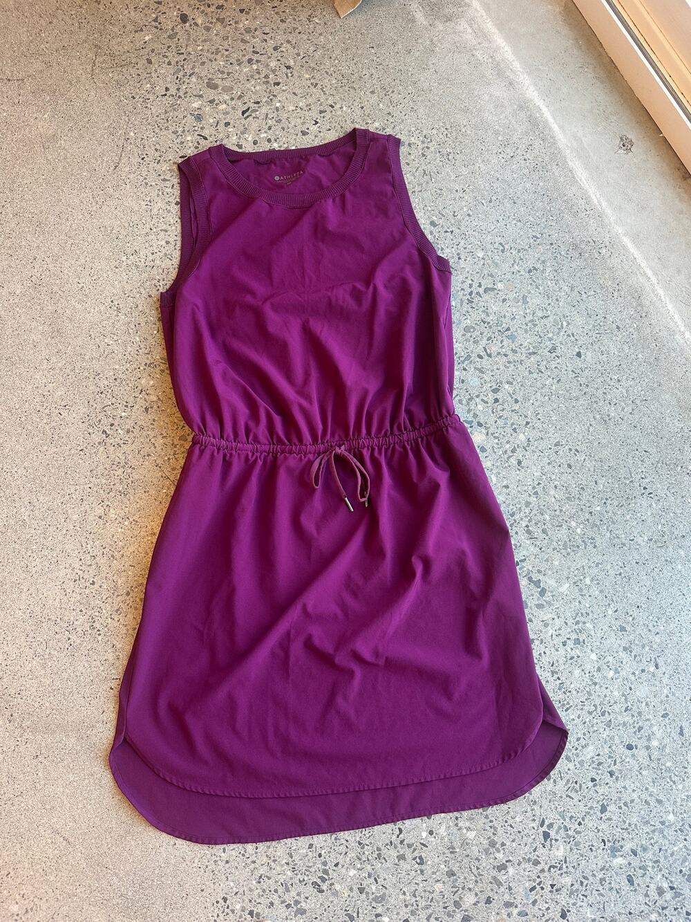 Athleta Women’s Small Purple Sleeveless Athletic Dress Drawstring Activewear